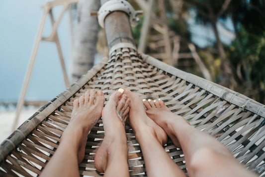 They don’t need to wear socks to the beach.
