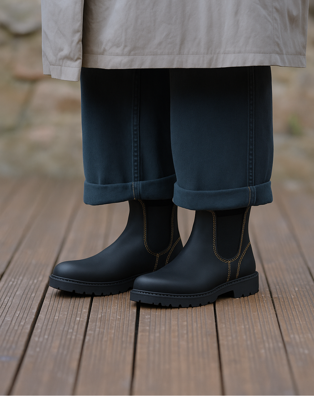 NOMADA N5262 Black Barefoot Chelsea Boots