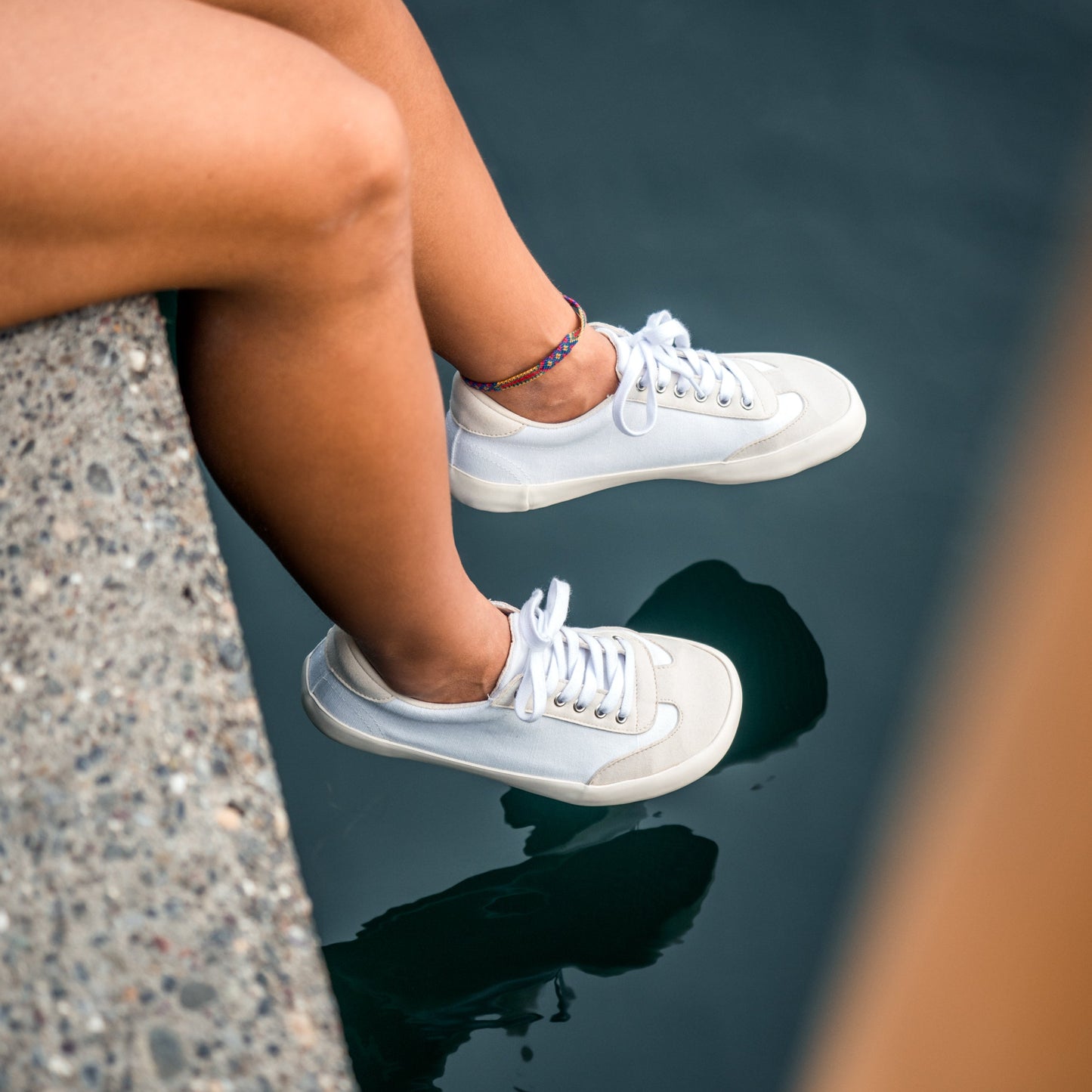 FELIX White Barefoot Sneakers