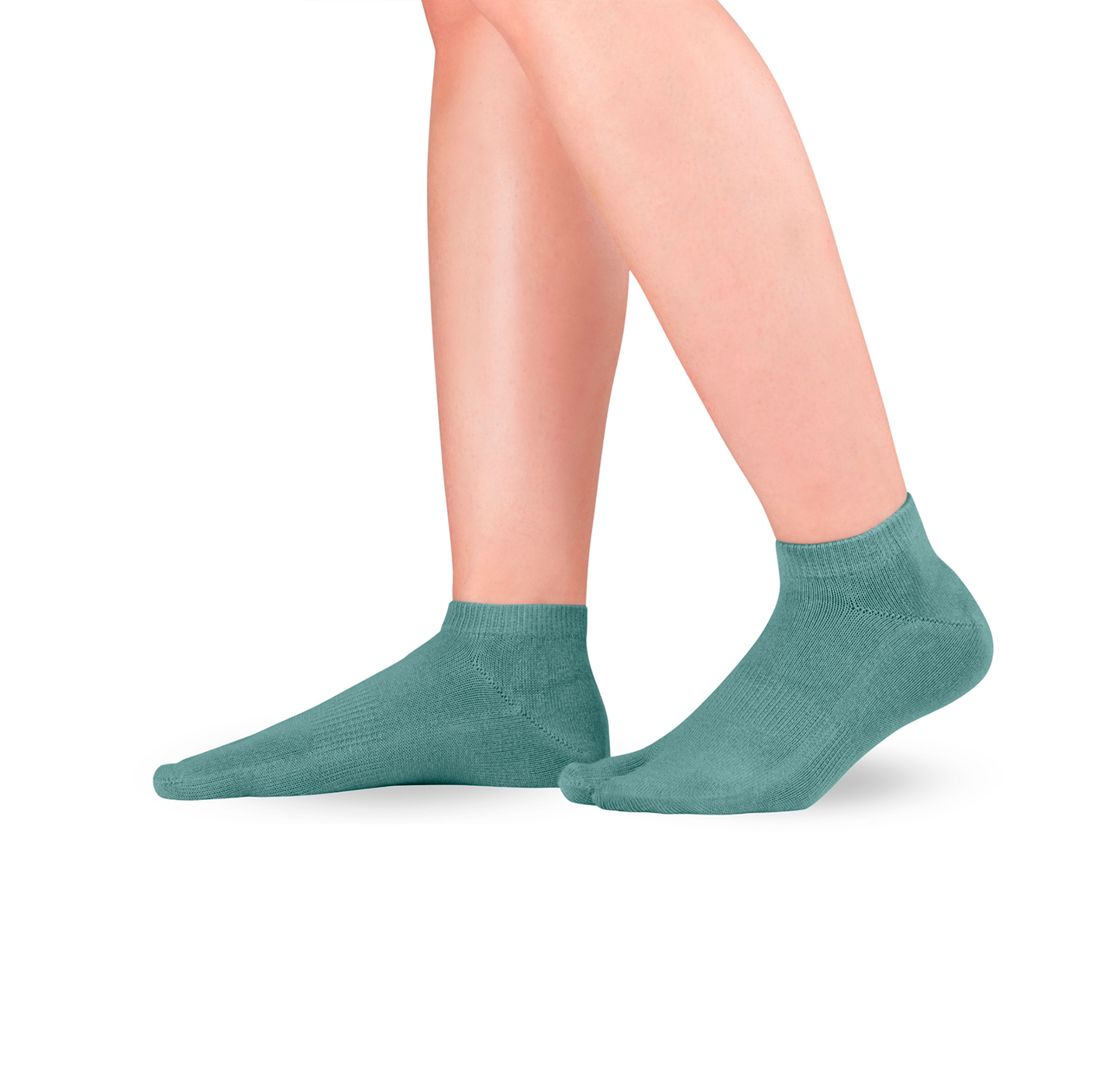TABI LOW CUT Grey-Blue split big toe socks