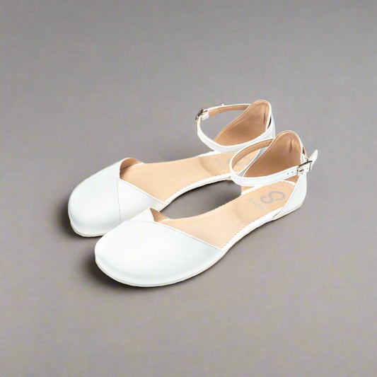 POPPY White Barefoot Sandals