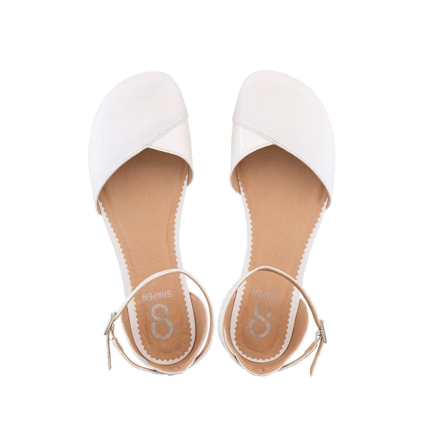 POPPY White Barefoot Sandals