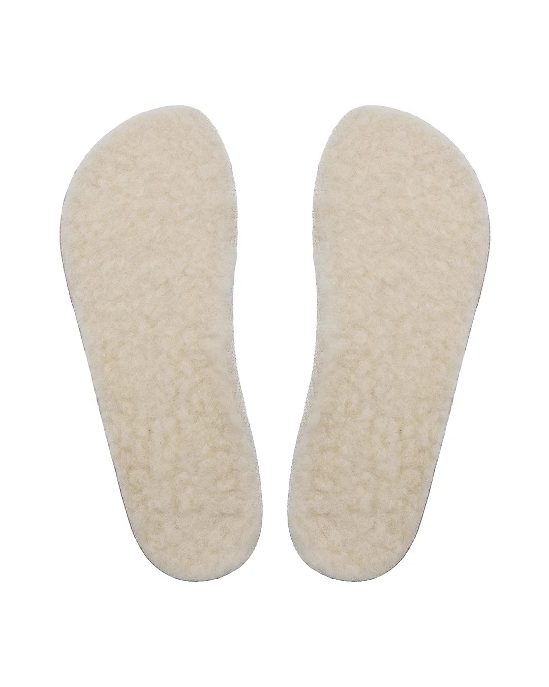 Wool barefoot shoe insoles