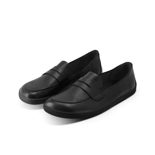 BUEN All Black Barefoot Moccasins Extra wide
