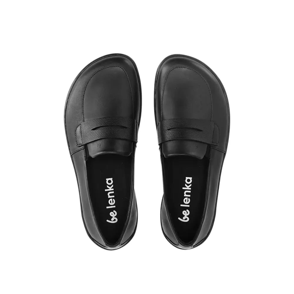 BUEN All Black Barefoot Moccasins Extra wide