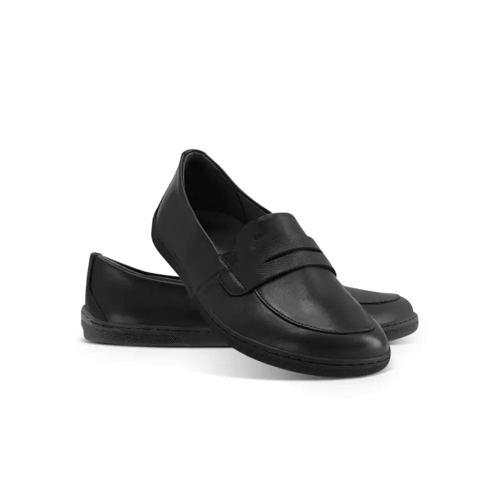 BUEN All Black Barefoot Moccasins Extra wide