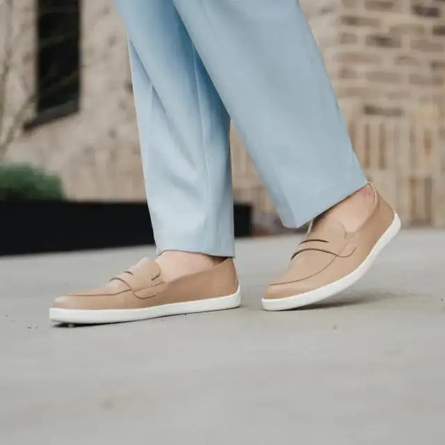 BUEN Latte Brown Barefoot Moccasins Extra wide