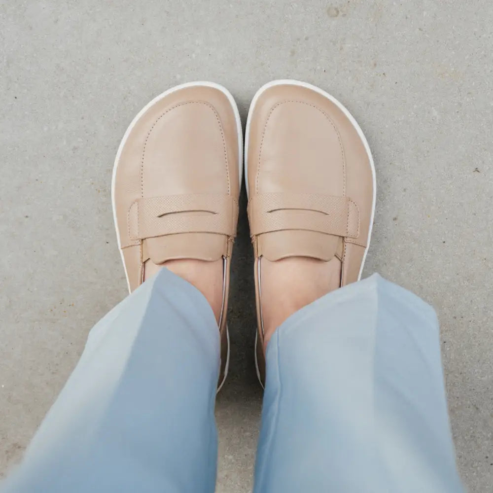 BUEN Latte Brown Barefoot Moccasins Extra wide