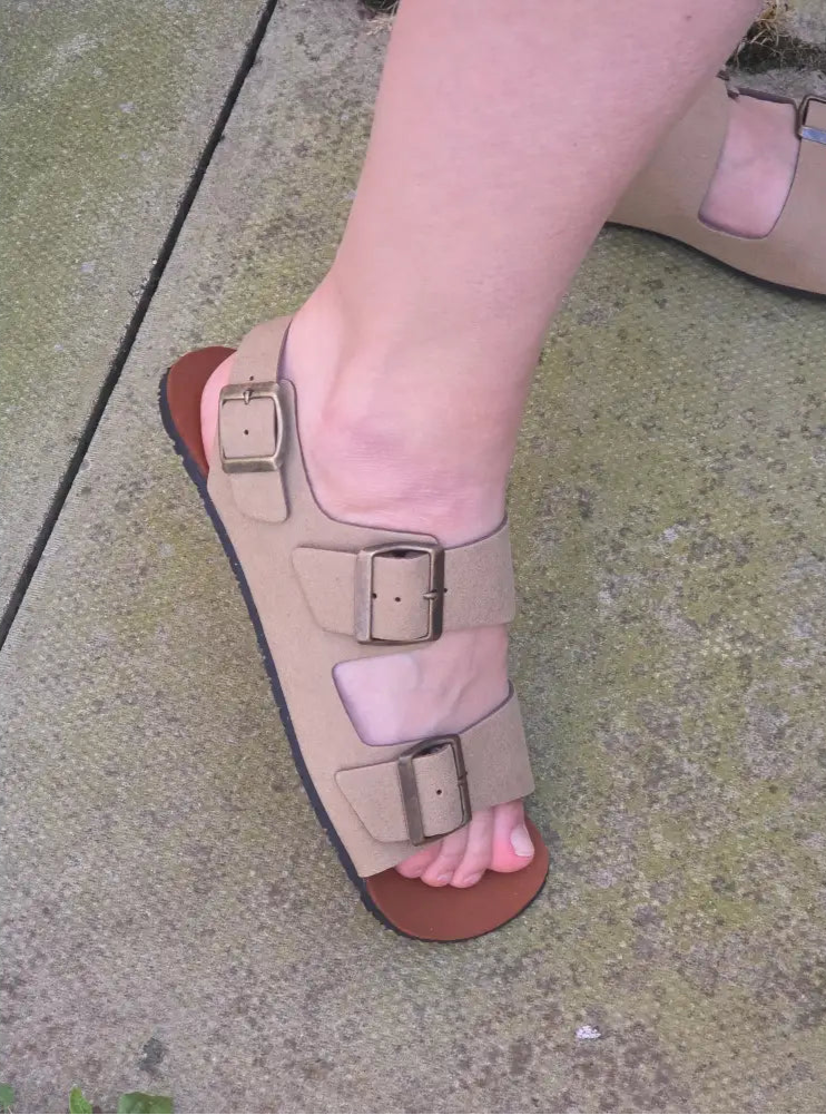 CHAD Taupe Barefoot Sandals