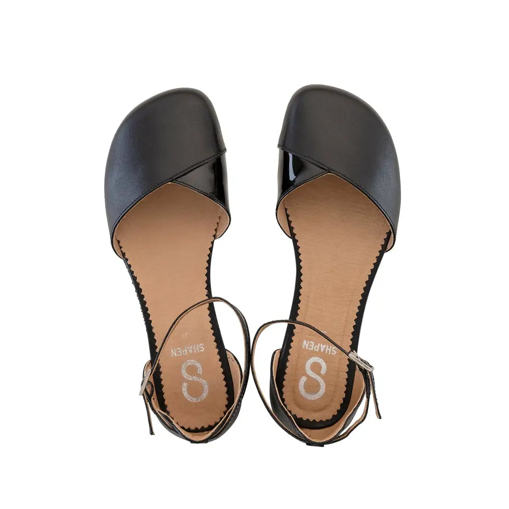 POPPY Black Barefoot Sandals - POPPY