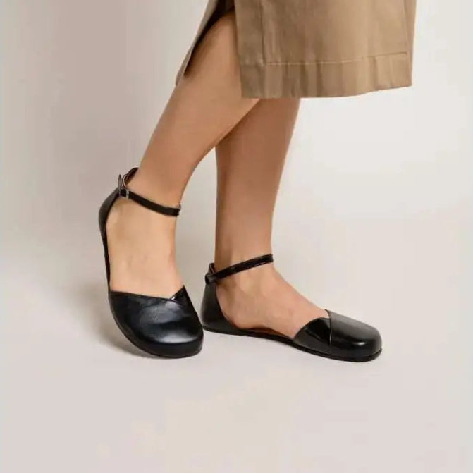 POPPY Black Barefoot Sandals - POPPY