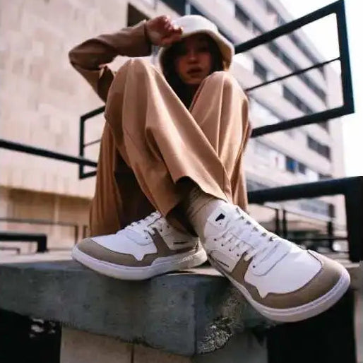 ZING White Beige Barefoot Sneakers - ZING