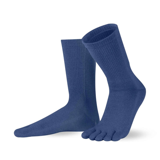 WARM MID-CALF Navy split toe socks