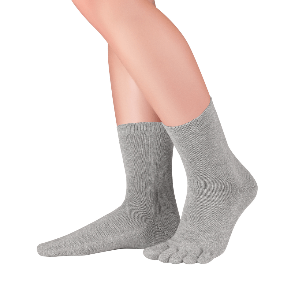 ESSENTIALS MIDI Grey Toe Socks