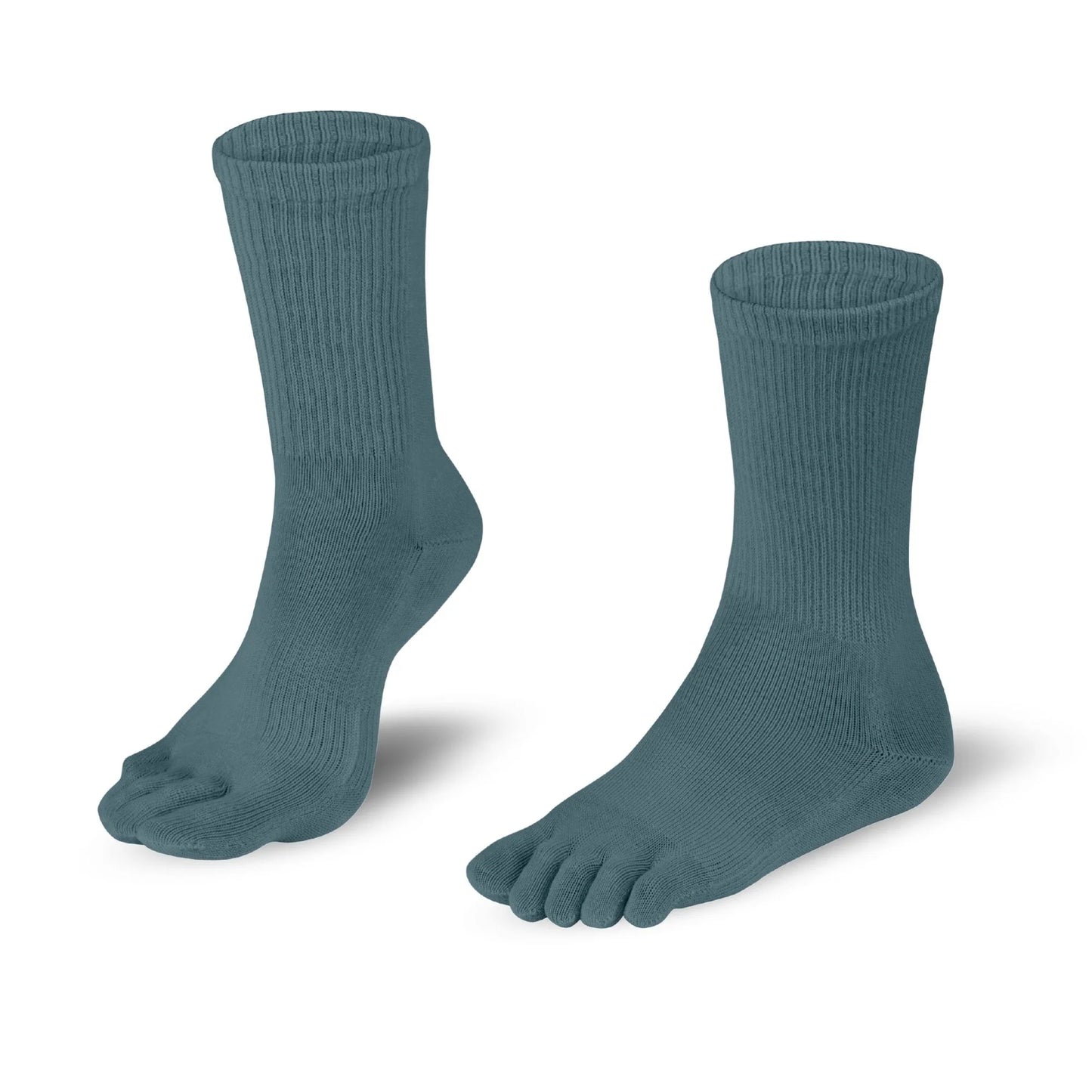 DR. FOOT MID-CALF Gray Blue bunion toe socks