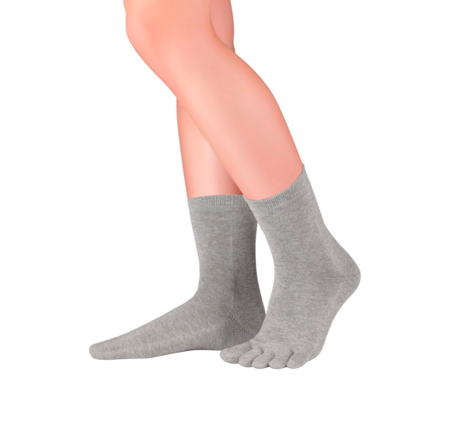 ESSENTIALS QUARTER Grey five-toe socks