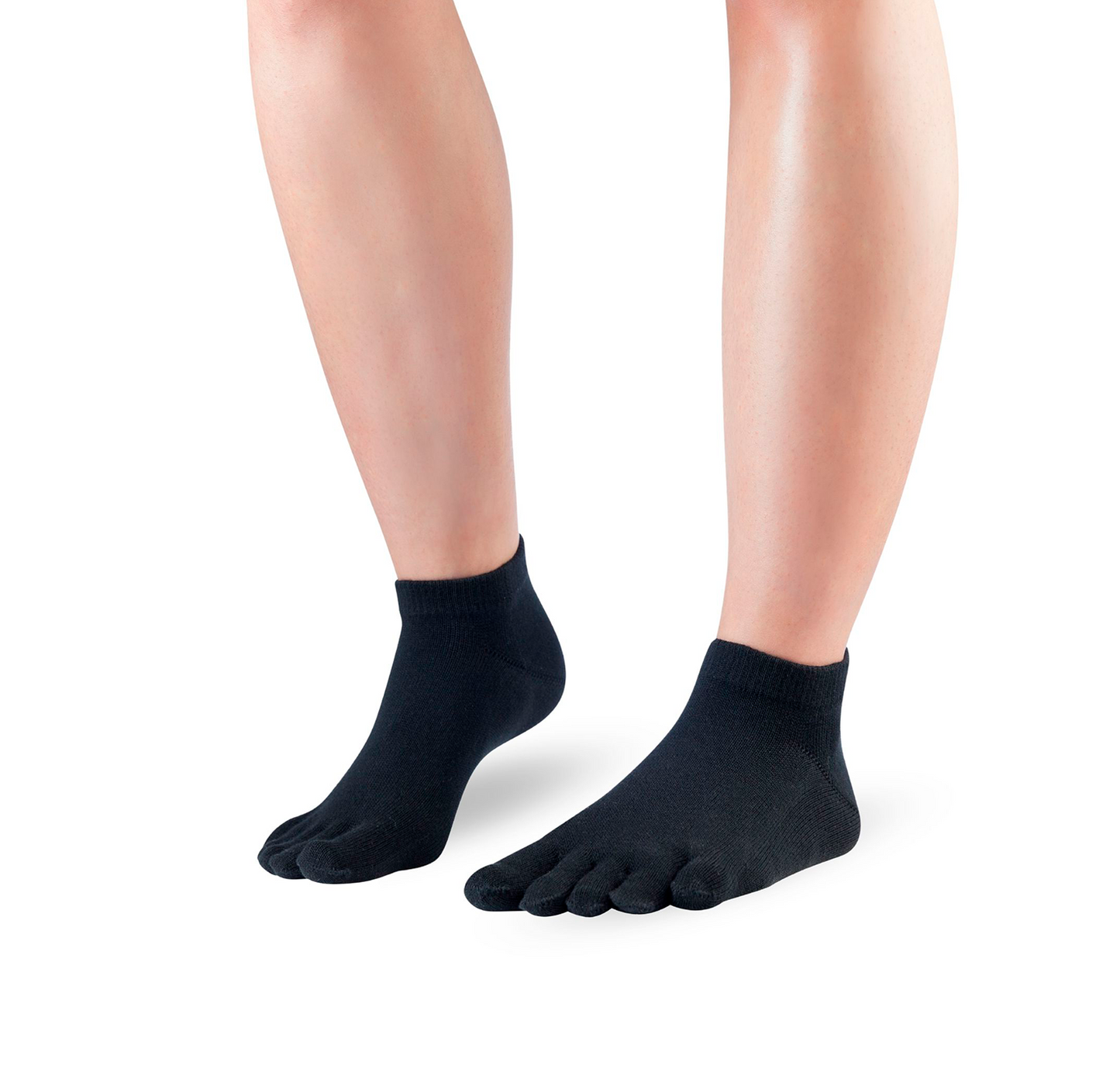 ESSENTIALS LOW CUT  Black five-toe socks