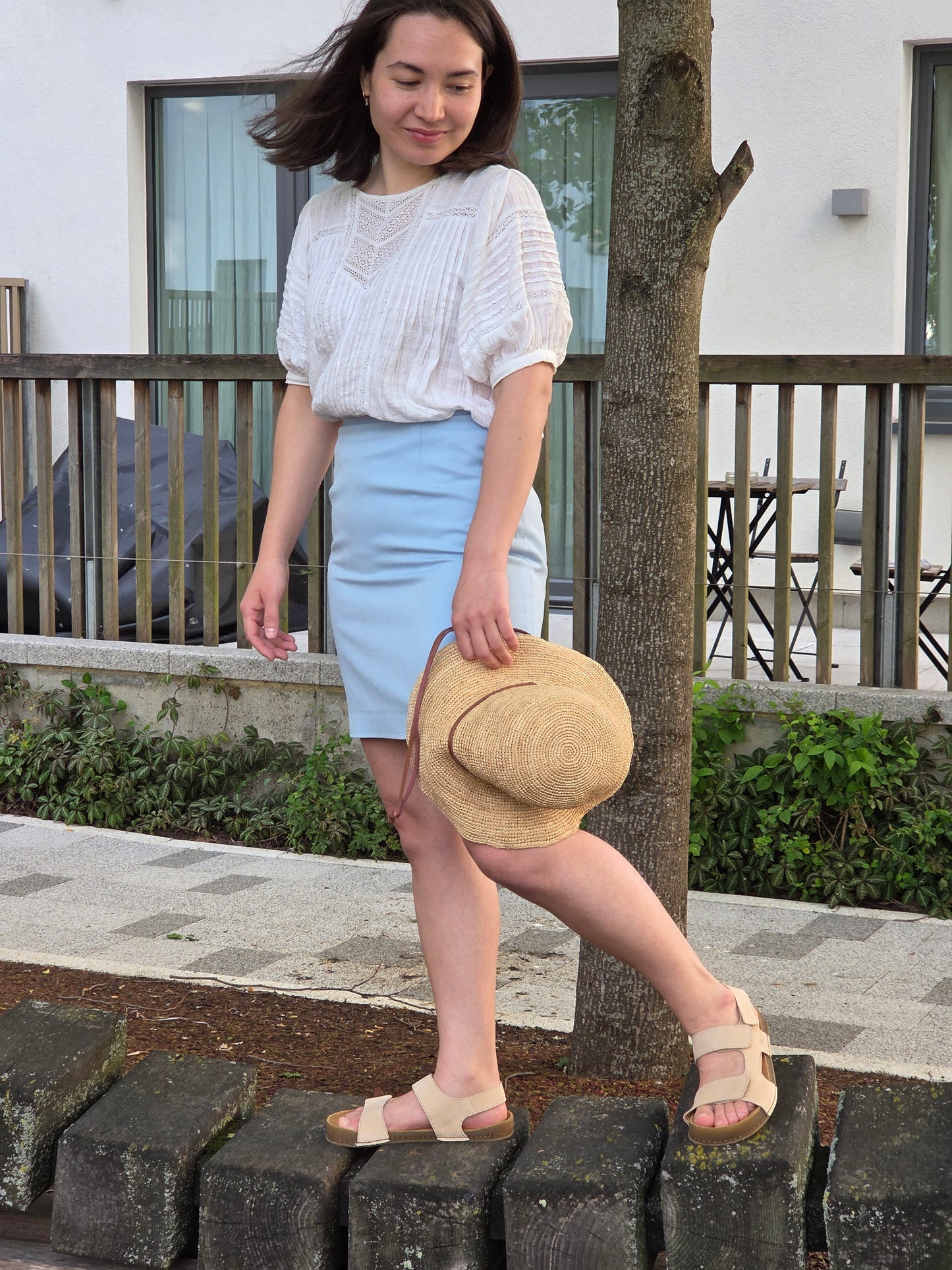 HORIZON N6003 Cream Barefoot Sandals