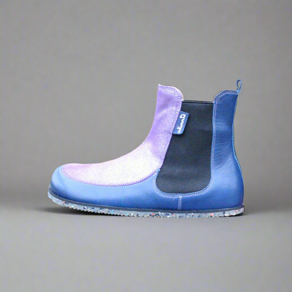 PALUSTRIA Purple Barefoot Chelsea Boots