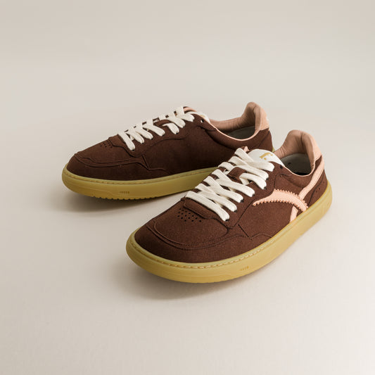 Kiwi Brown & Pink barefoot trainers