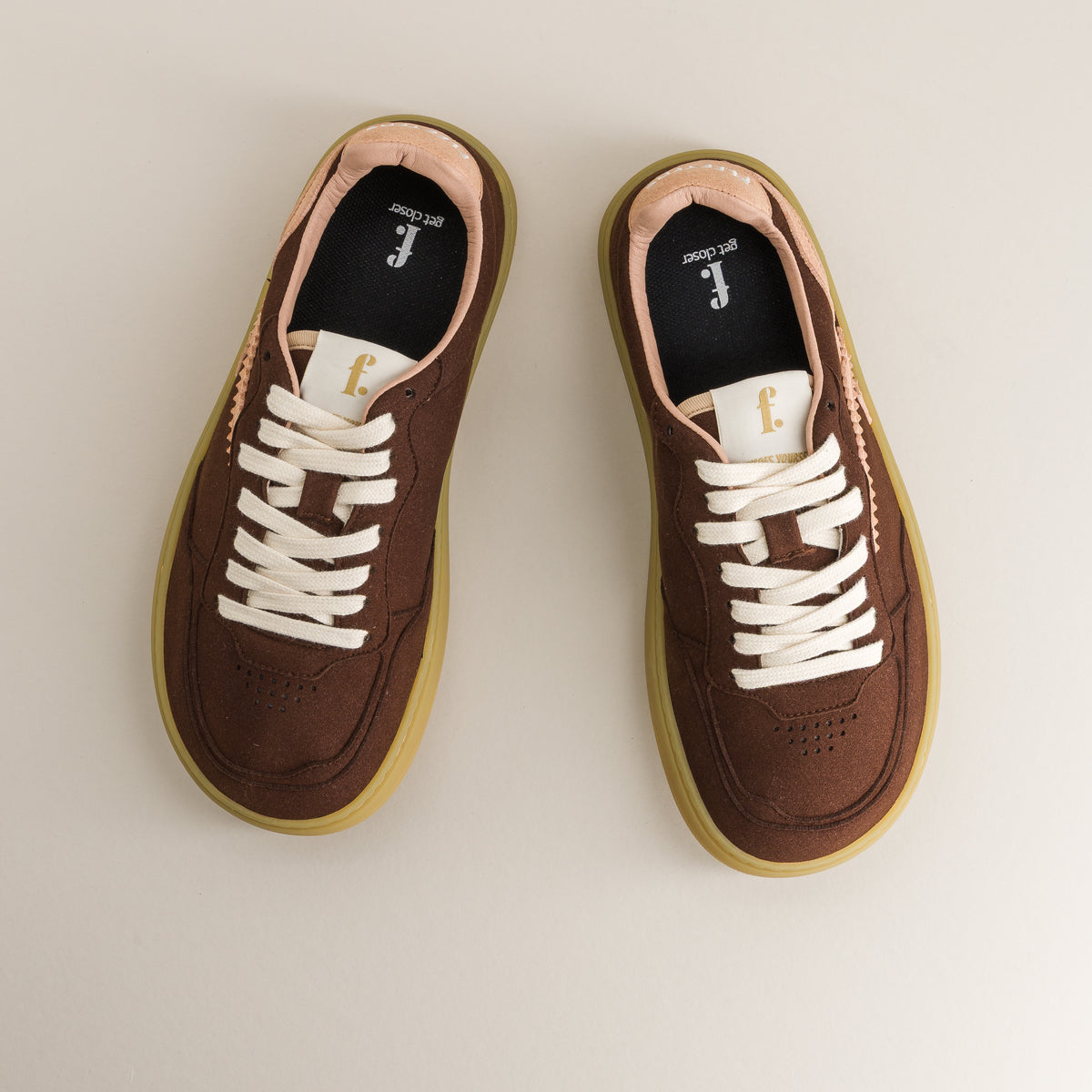Kiwi Brown & Pink barefoot trainers