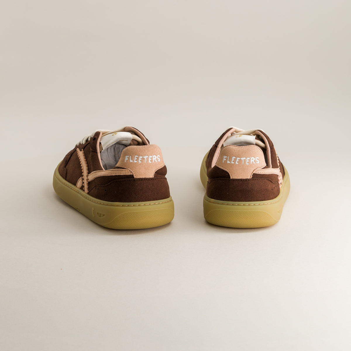 Kiwi Brown & Pink barefoot trainers