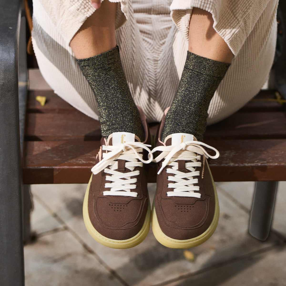 Kiwi Brown & Pink barefoot trainers