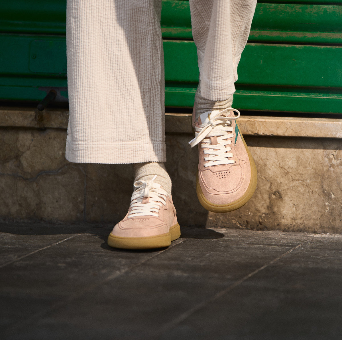 Kiwi Pink & Green barefoot trainers