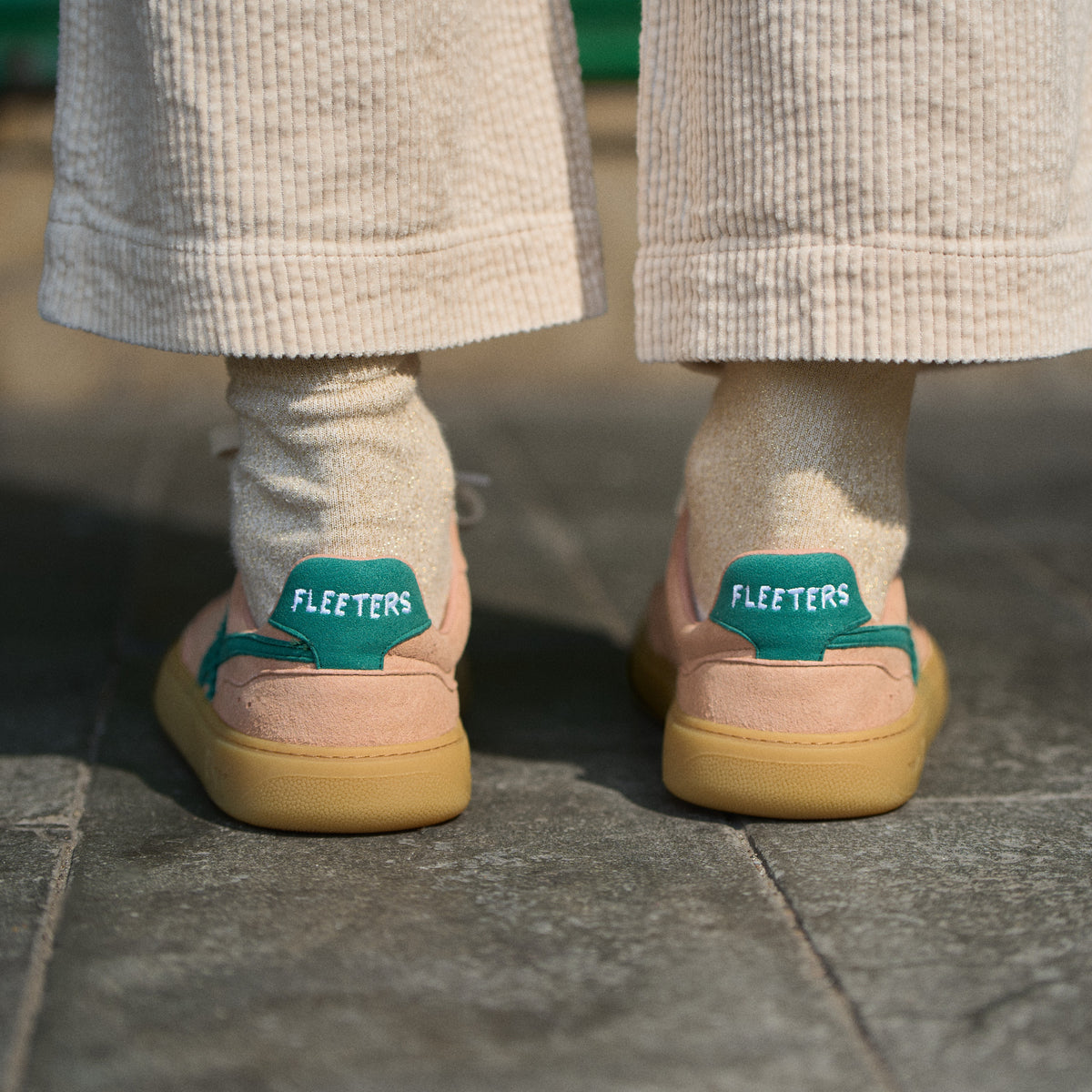 Kiwi Pink & Green barefoot trainers