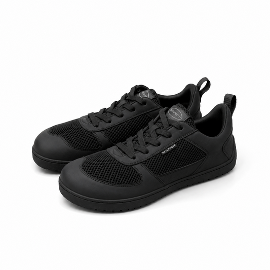 NATURAL RUNNER Black Barefoot Trainers