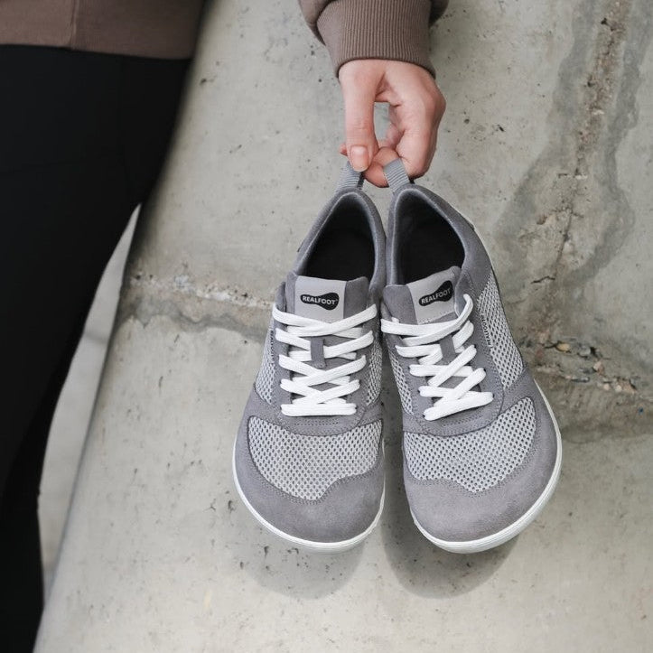 NATURAL RUNNER Grey Barefoot Trainers