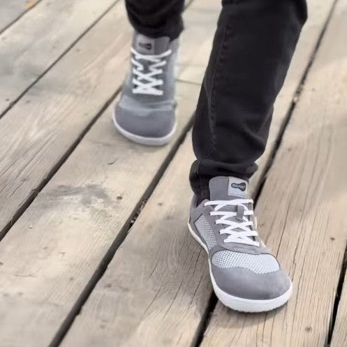 NATURAL RUNNER Grey Barefoot Trainers