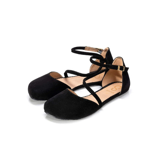 ORCHID Black barefoot sandals