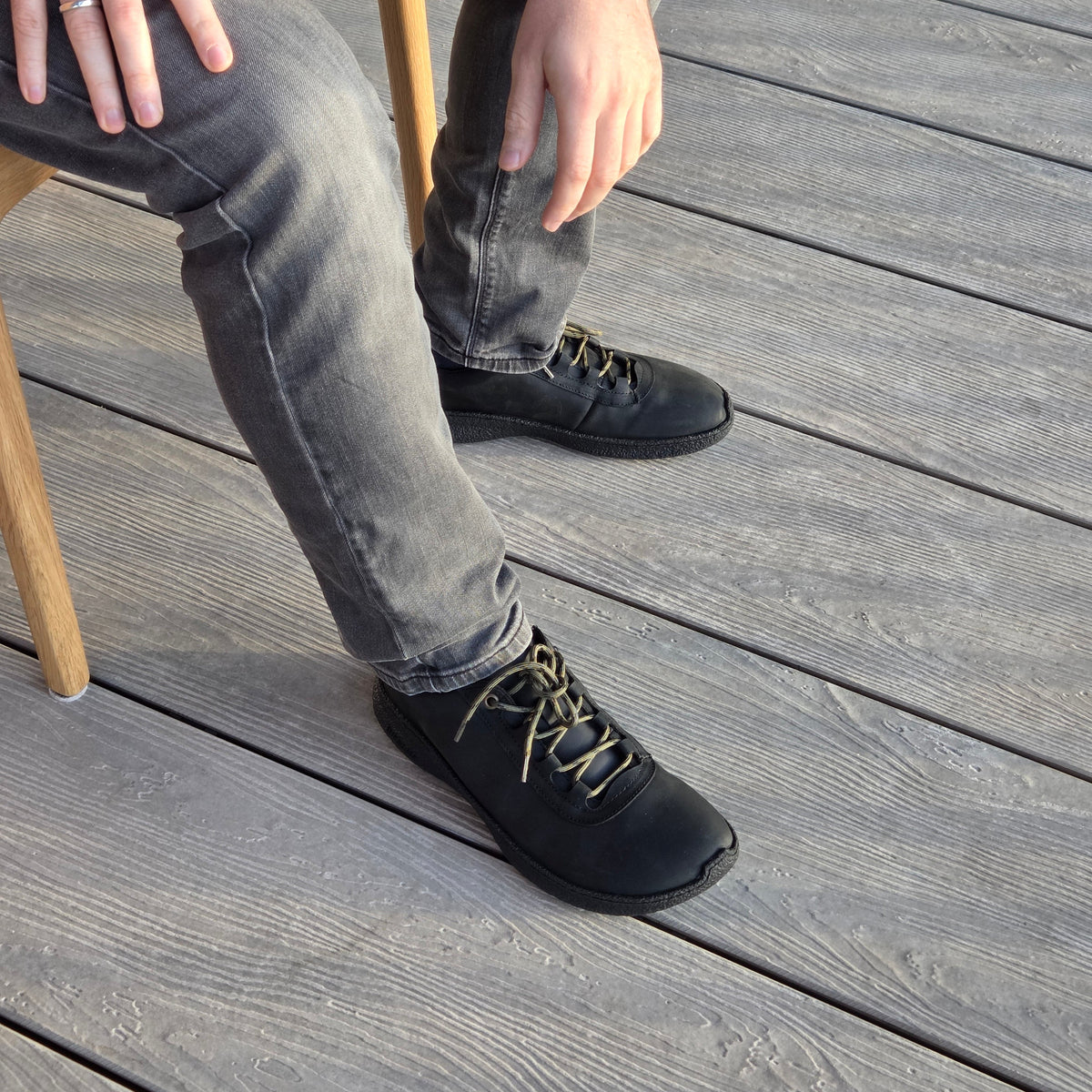 OROEL N5434 Black barefoot trainers