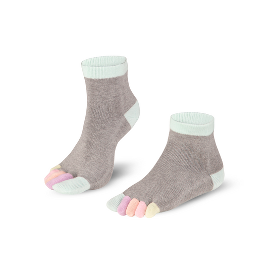 RAINBOWS QUARTER Colourful toe socks