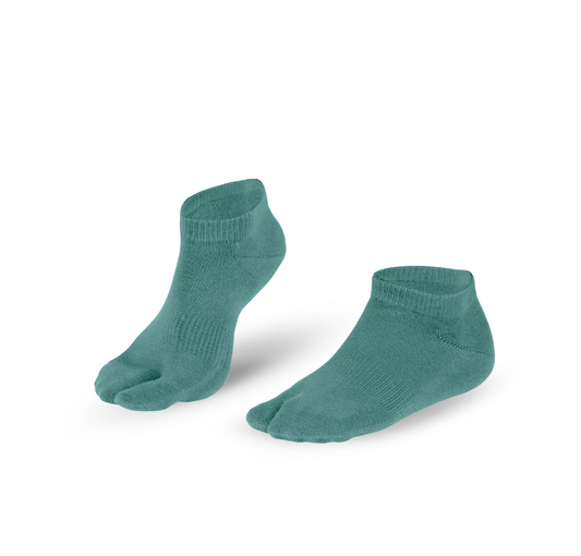 TABI LOW CUT Grey-Blue split big toe socks