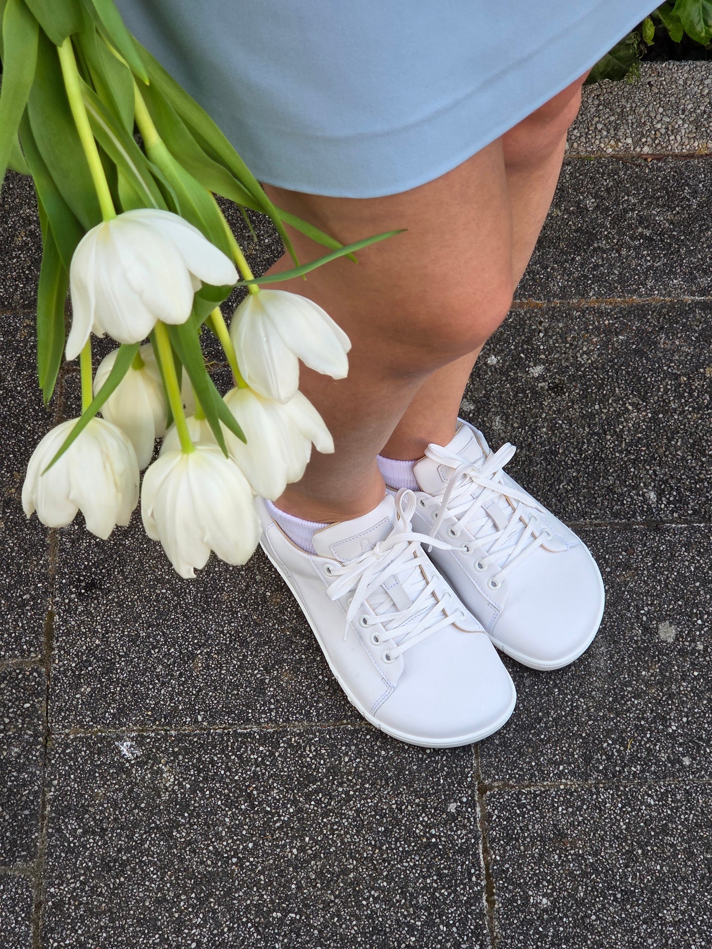 MAGNIFIQUE All White barefoot trainers