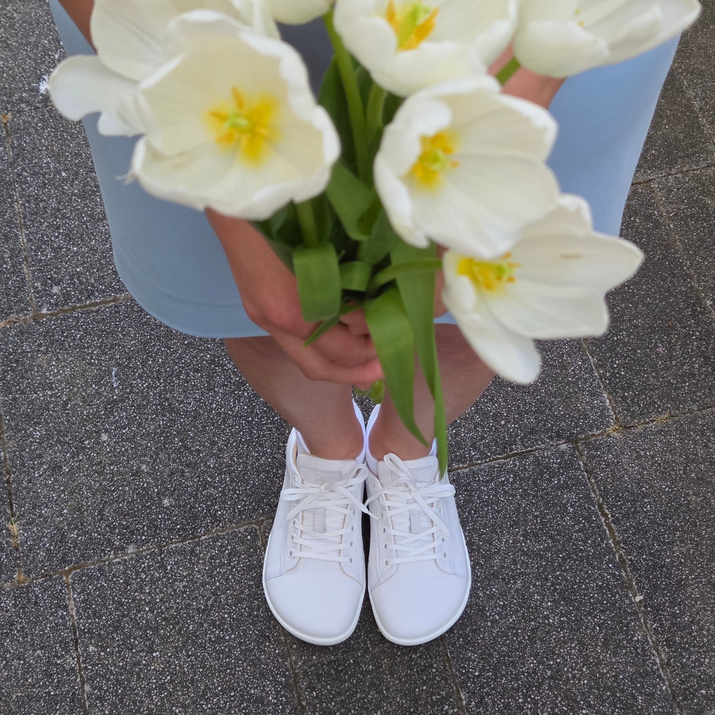 MAGNIFIQUE All White barefoot trainers