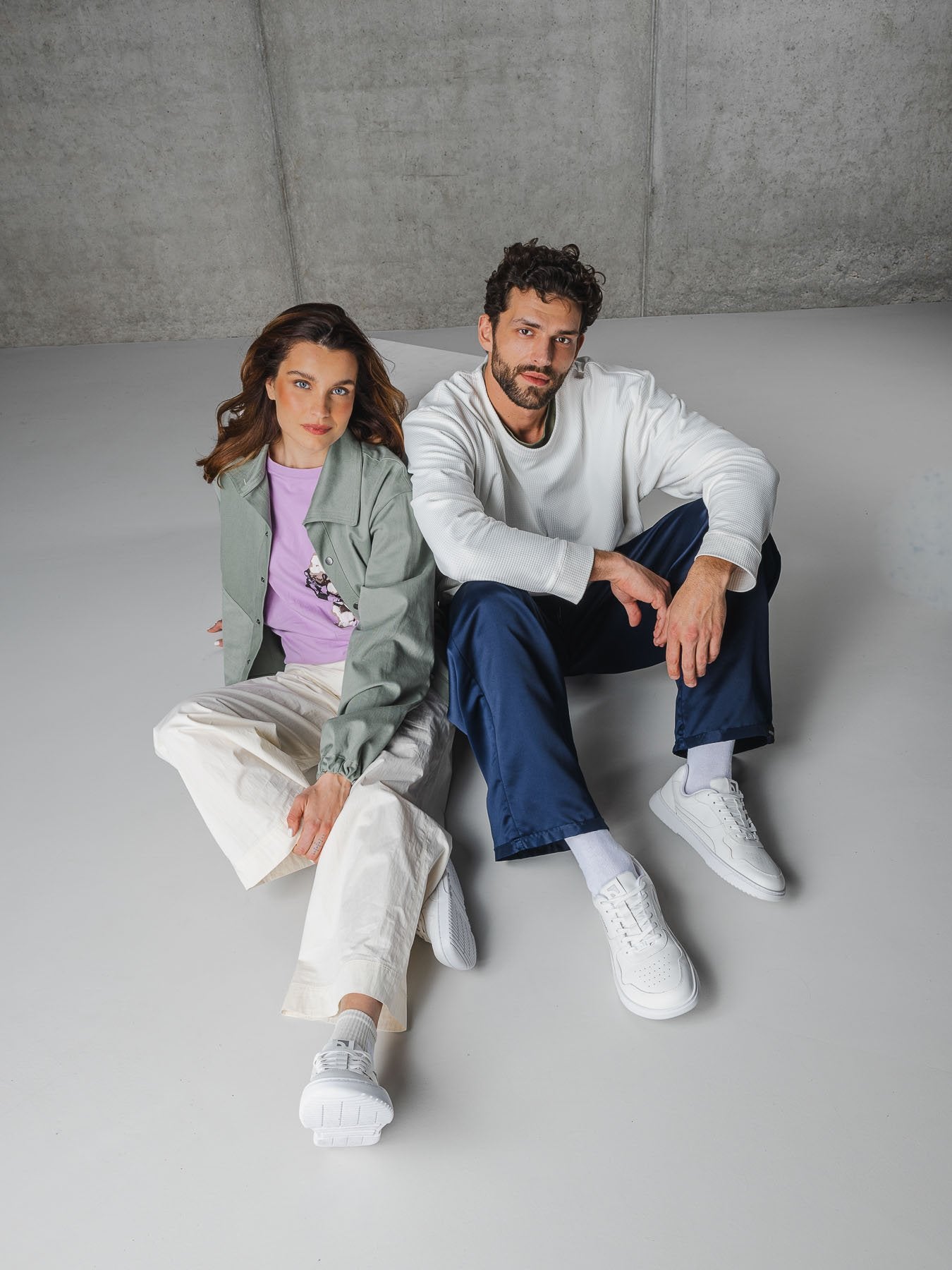 ZING All White Barefoot Trainers