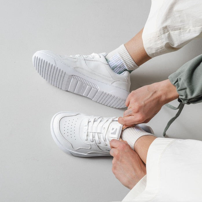 ZING All White Barefoot Trainers