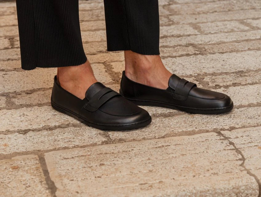 BUEN All Black Barefoot Moccasins