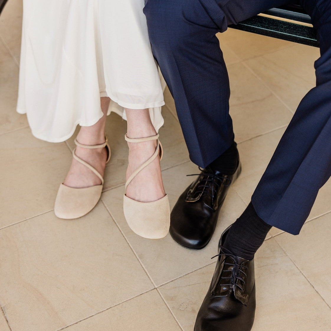 ORCHID Beige barefoot sandals