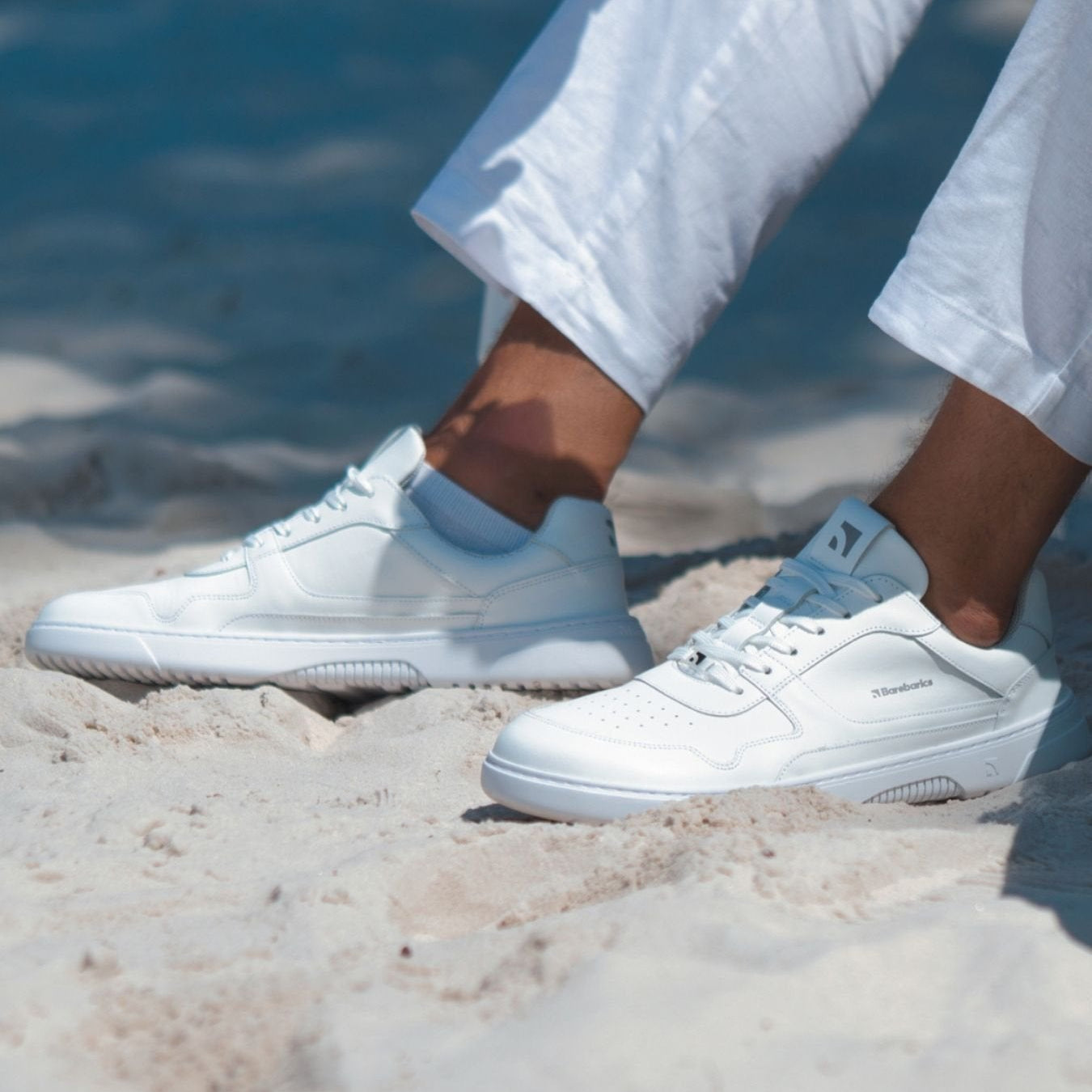 ZING All White Barefoot Sneakers