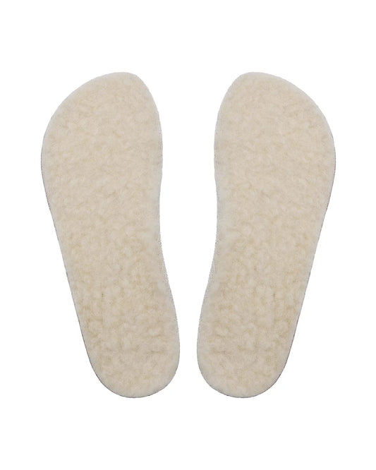 Wool barefoot shoe insoles