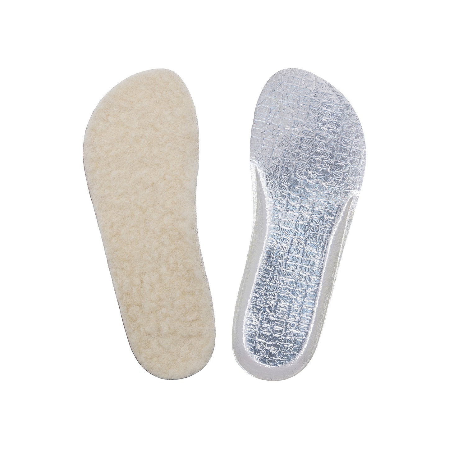 Wool barefoot shoe insoles
