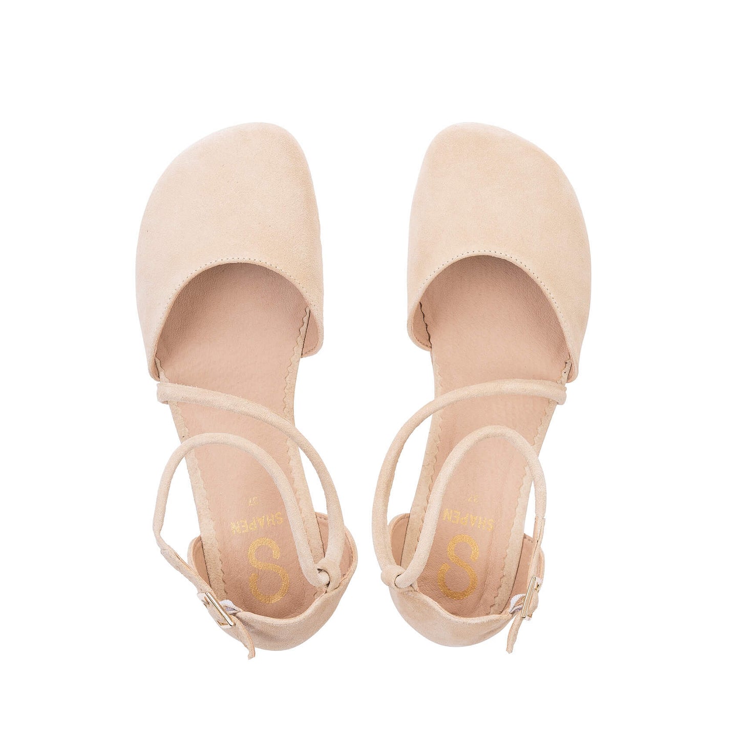 ORCHID Beige barefoot sandals