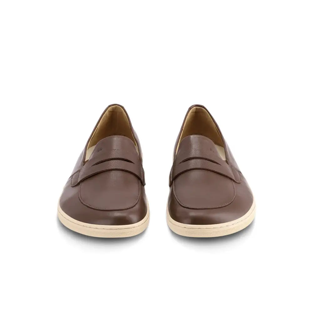 BUEN Dark Brown & Beige Barefoot Moccasins Extra wide