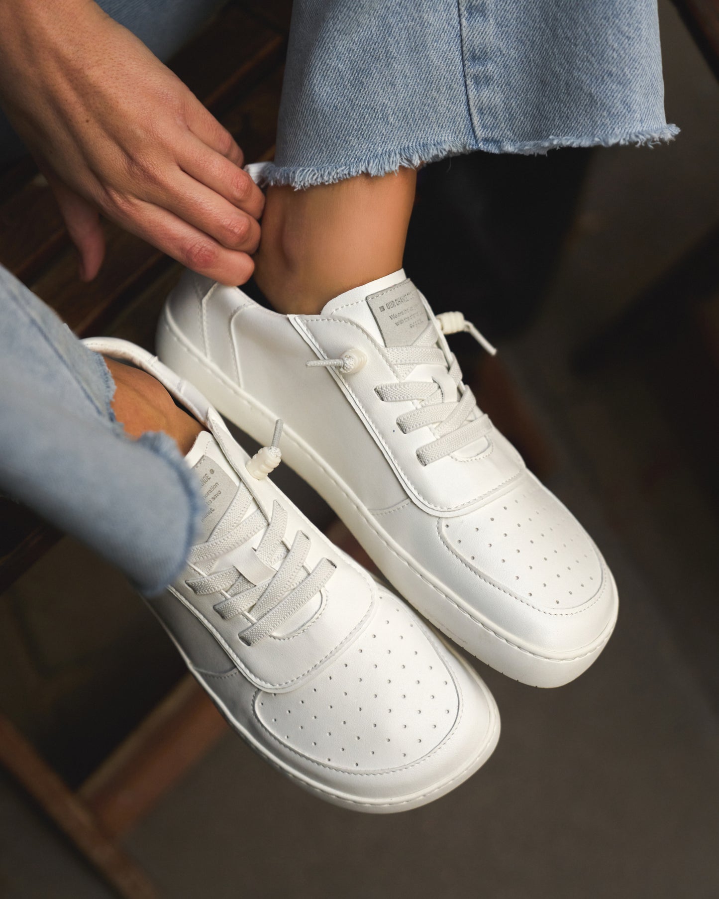 NUUK Off White Barefoot Trainers