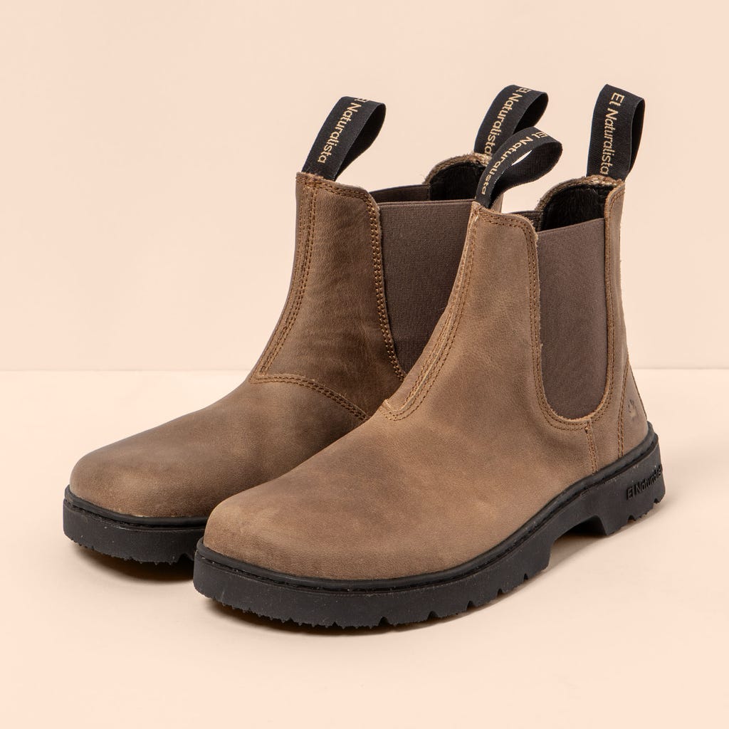 NOMADA N5262 Stone Barefoot Chelsea Boots