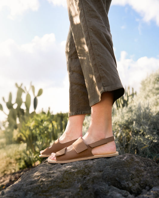 RIO Bark Brown Barefoot Sandals